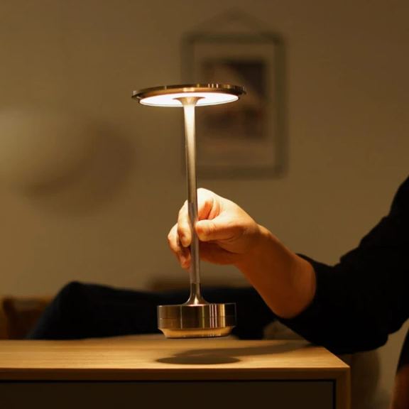 Ecolume Wireless Table Lamp - Dimmable & Rechargeable Waterproof Desk Light