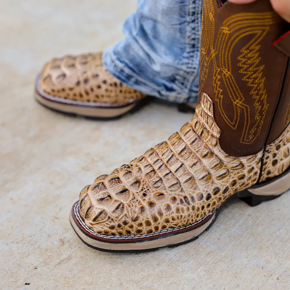 Orix Caiman Neck Leather Boots With 3D Lightweight Sole - Composite Toe