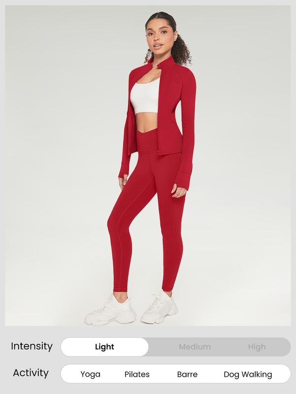 Crop Track Jacket & Leggings Set Activewear