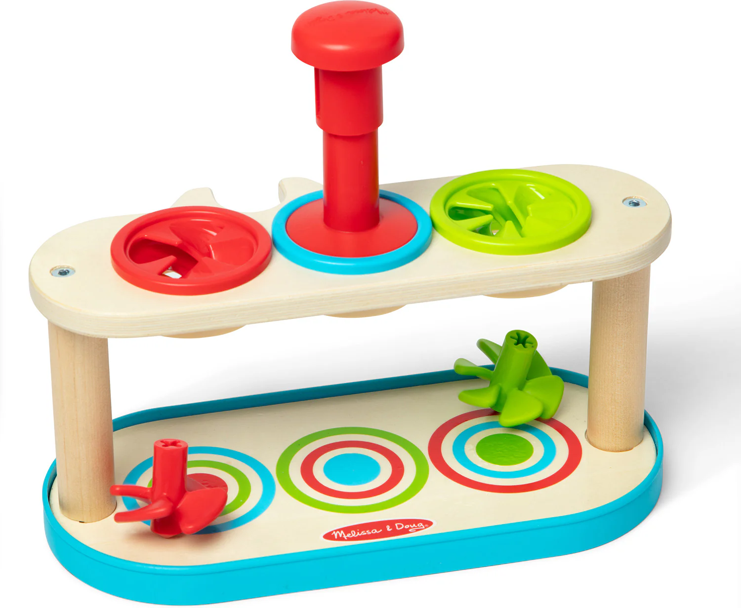 Match-and-Push Spinning Tops