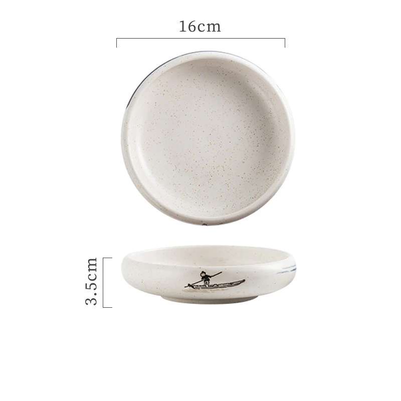 Shallow Ceramic Disc Bowls