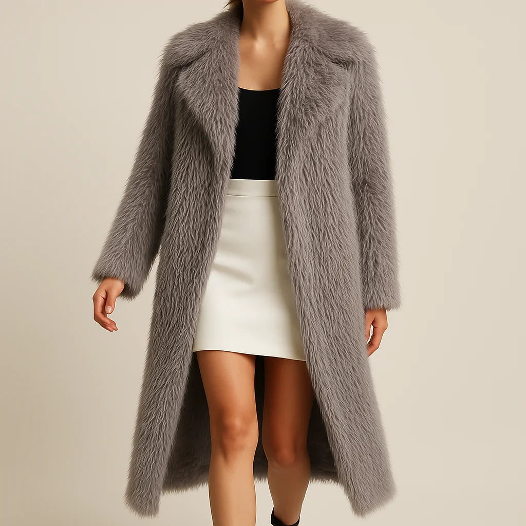 Arctic Feather Long Coat