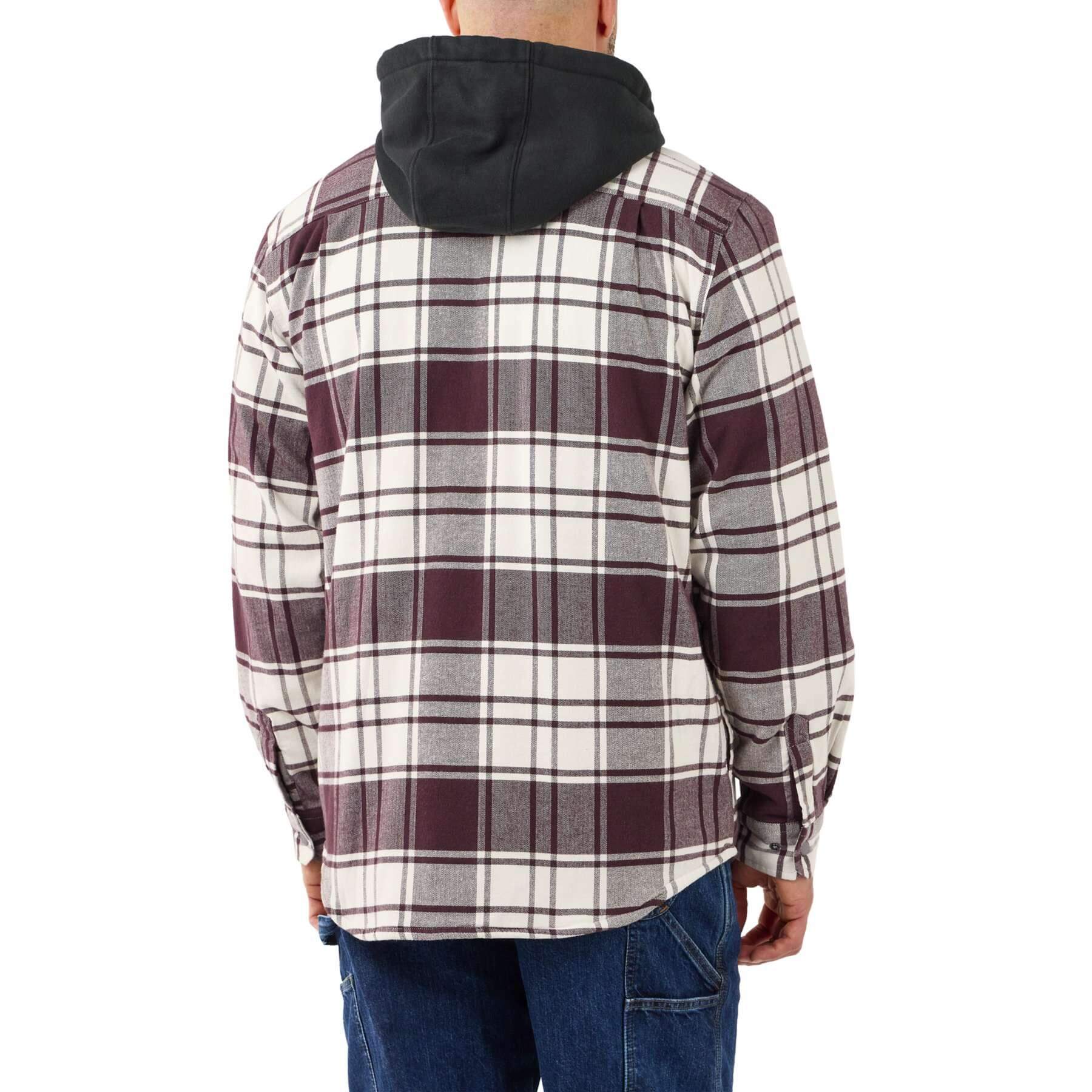 CHT Fleece-Lined Flannel Hooded Shirt Jacket 105621