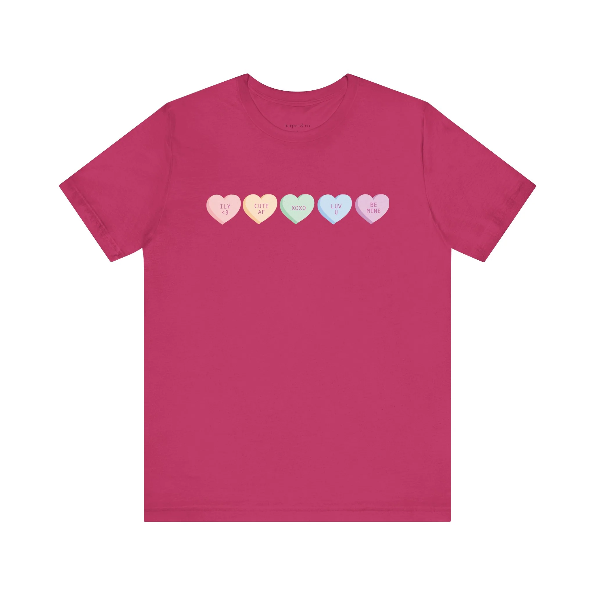 Convo Hearts Unisex Jersey Short Sleeve Tee