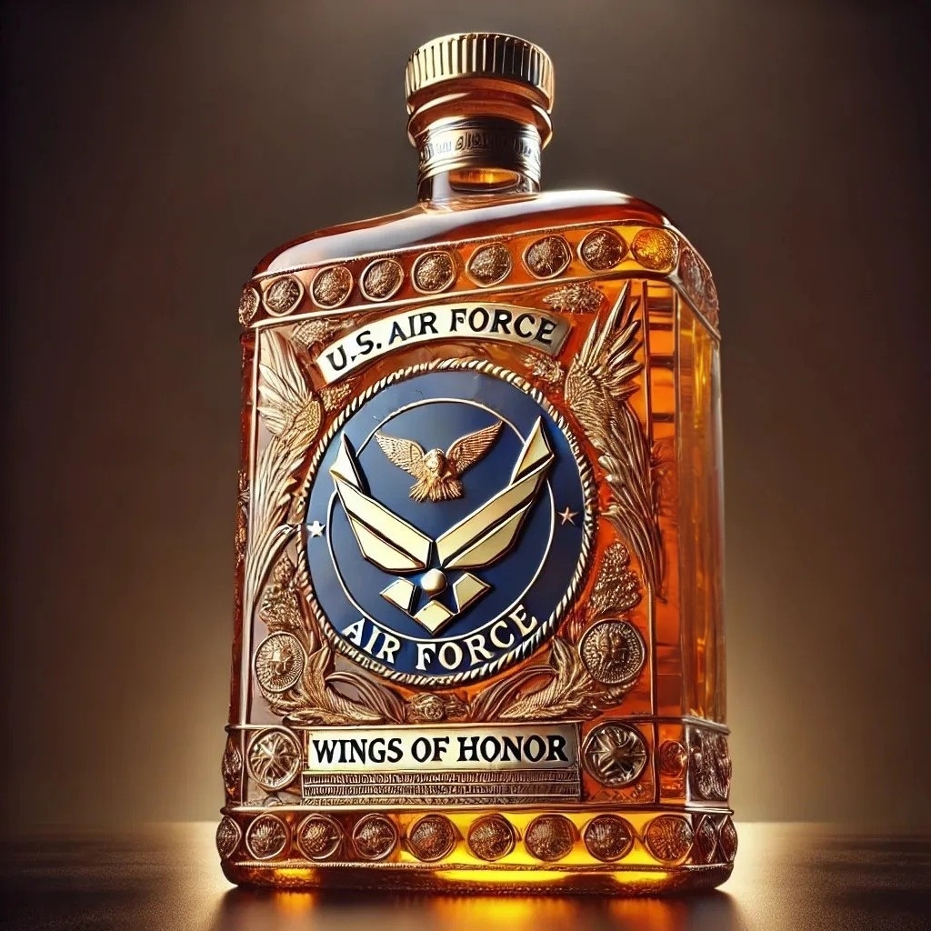 Heroes Decanter  Limited Edition Veteran Tribute Whiskey Bottle