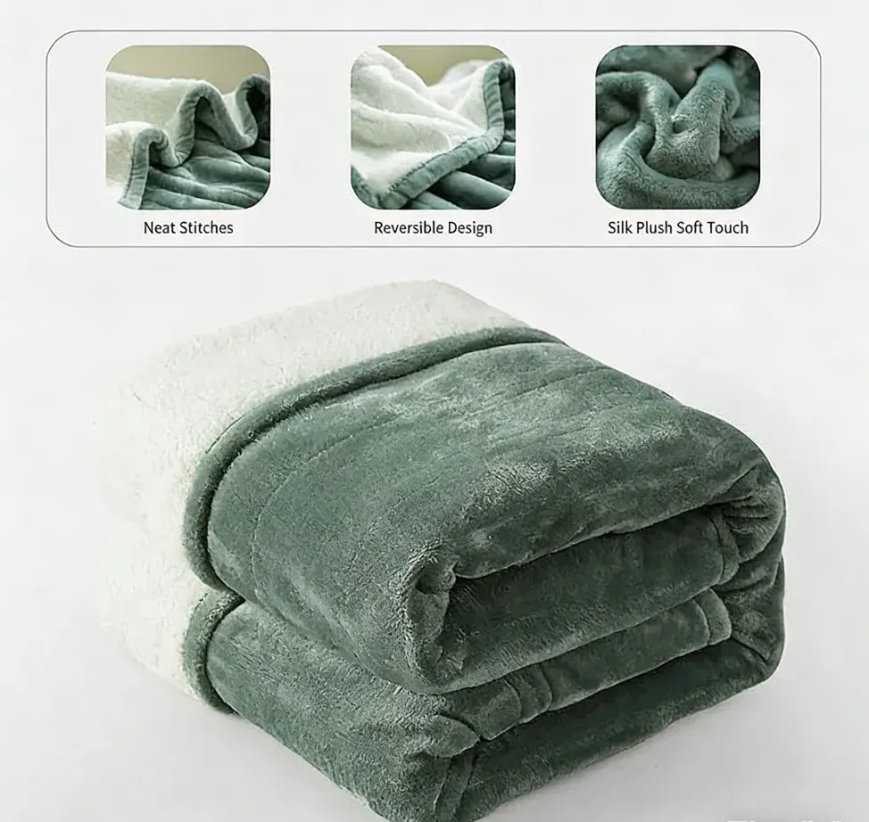 ❄️Wearable Luxury Sheepskin Blanket, Unisex Bathrobe & with Sleeves and Foot Bags🎄