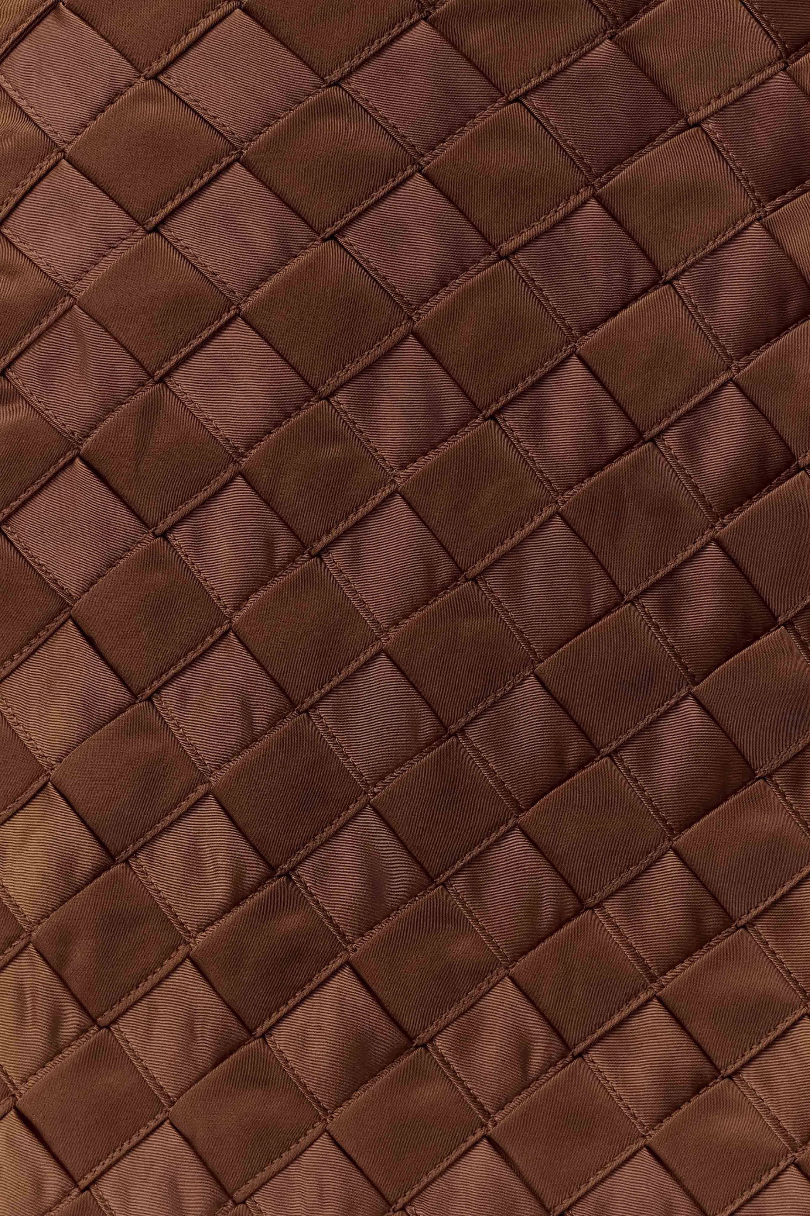 Chocolate Satin Mini Skirt