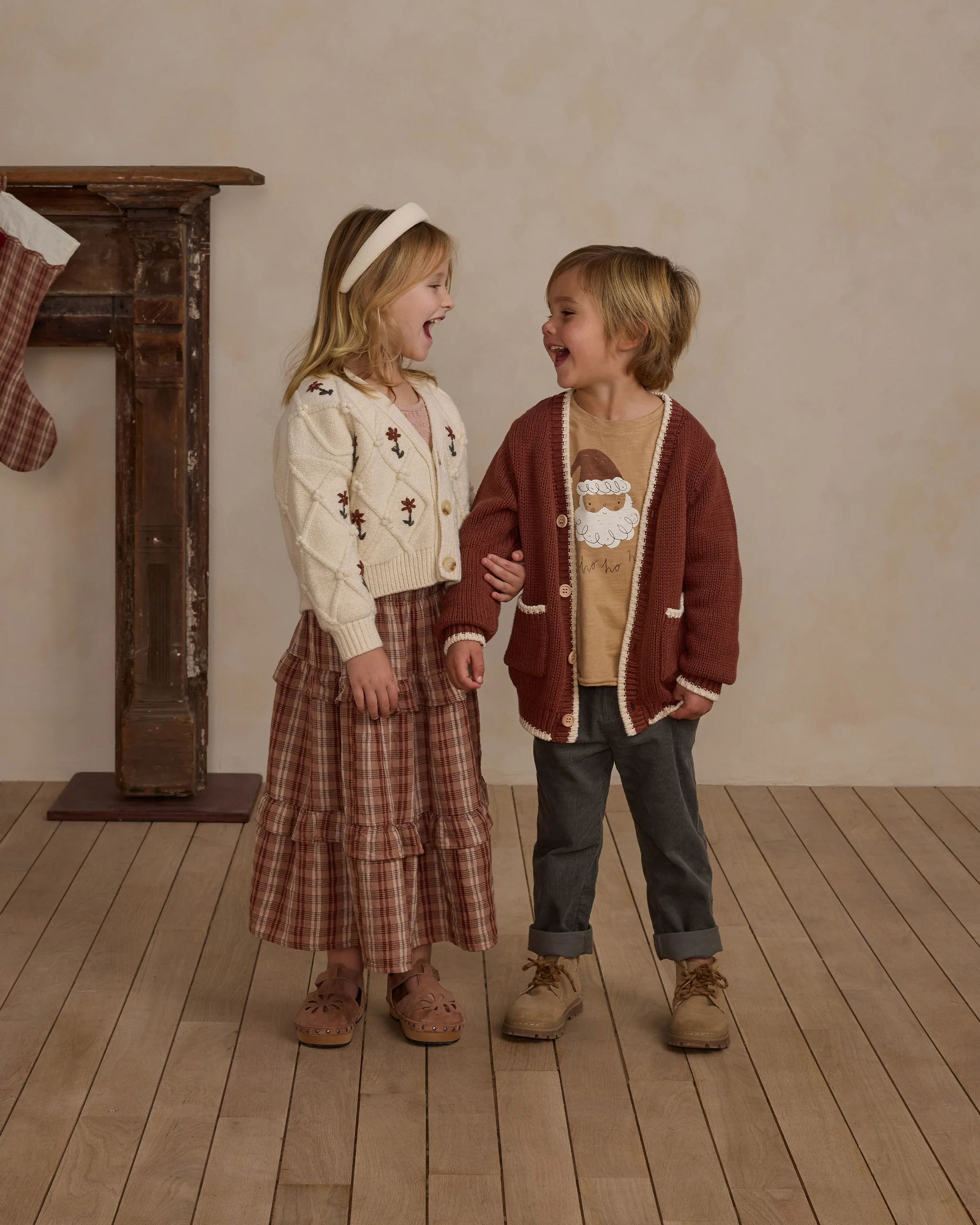 Boxy Cardigan || Winter Floral Embroidery