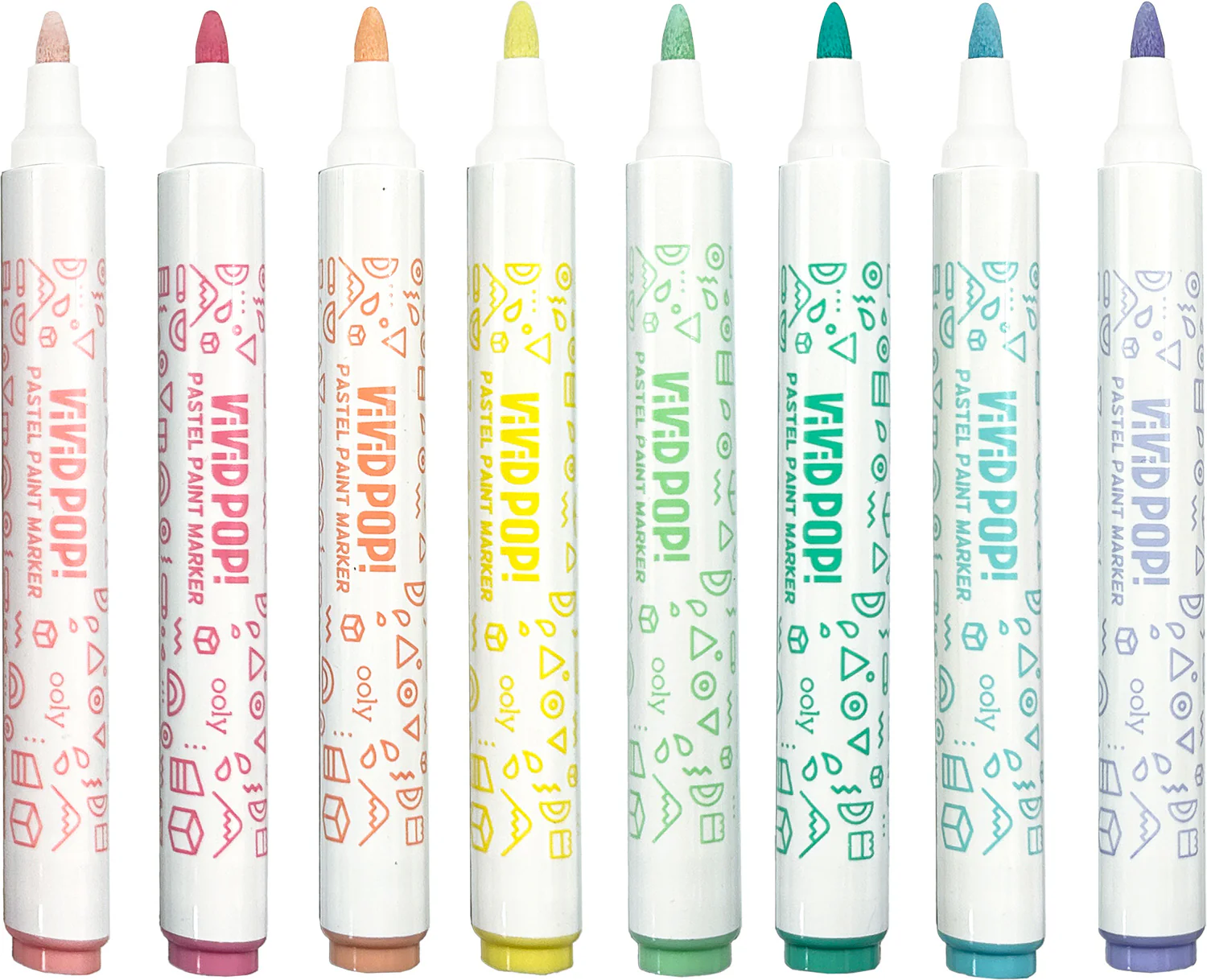 Vivid Pop! Water Based Paint Markers - Pastel
