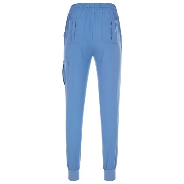 Women's elastic solid color V-neck nursing suit