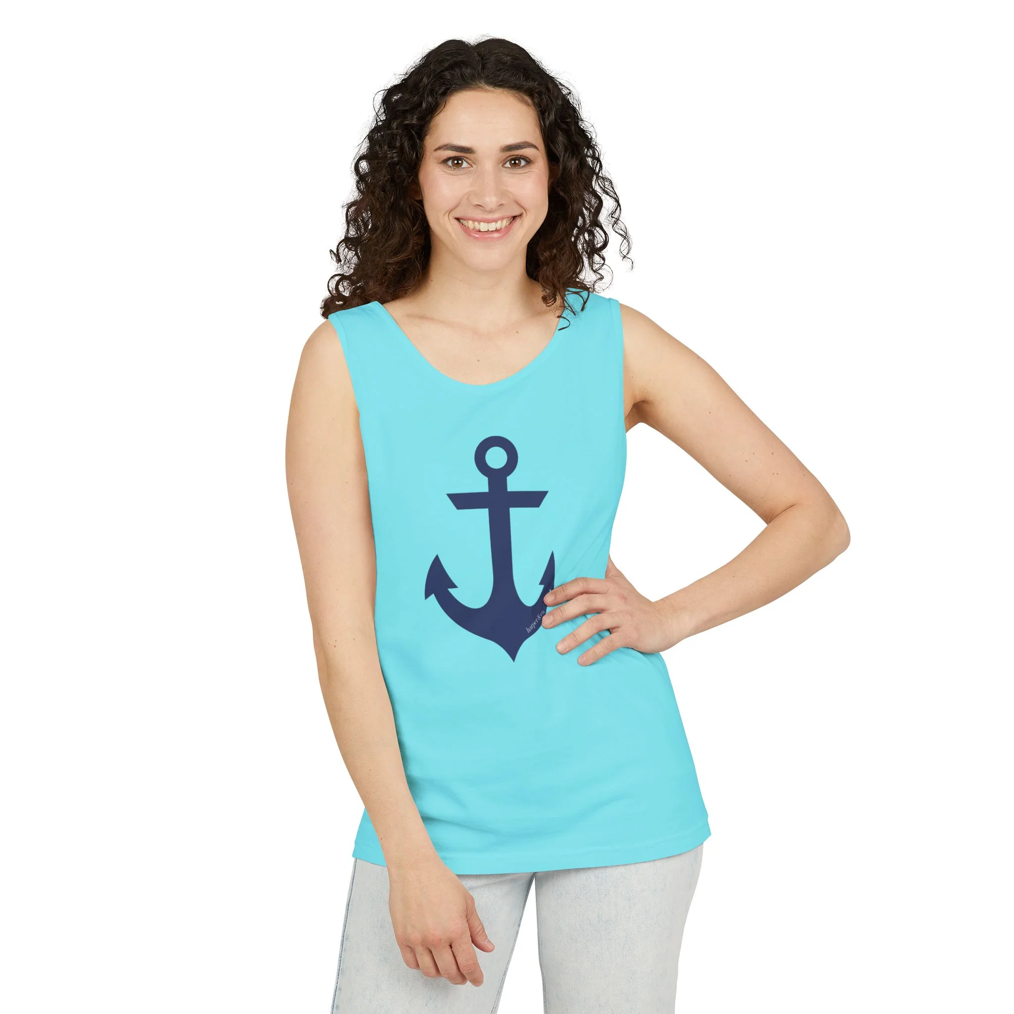 Anchors Aweigh Comfort Colors Unisex Garment-Dyed Tank Top Multiple Colors