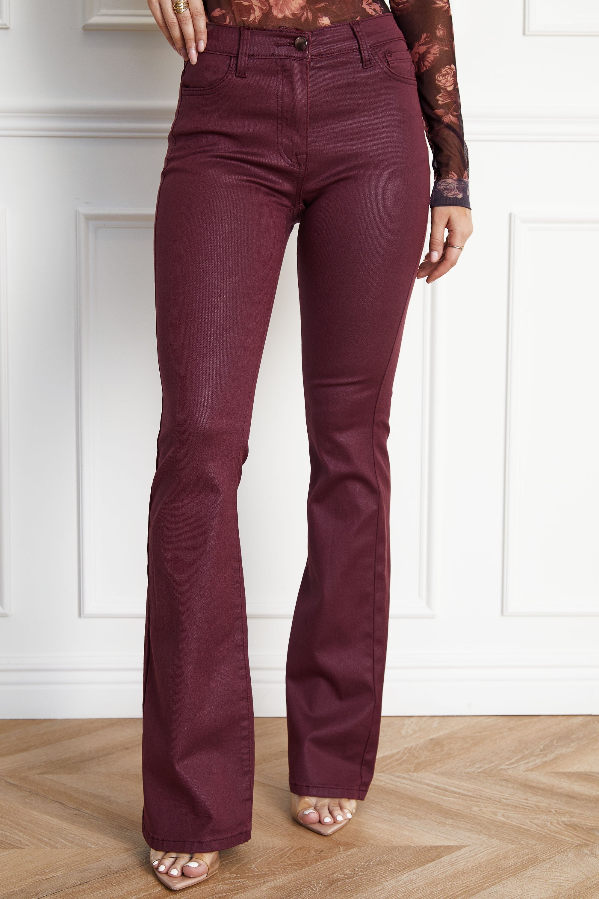 Chic Flare Cotton Pants