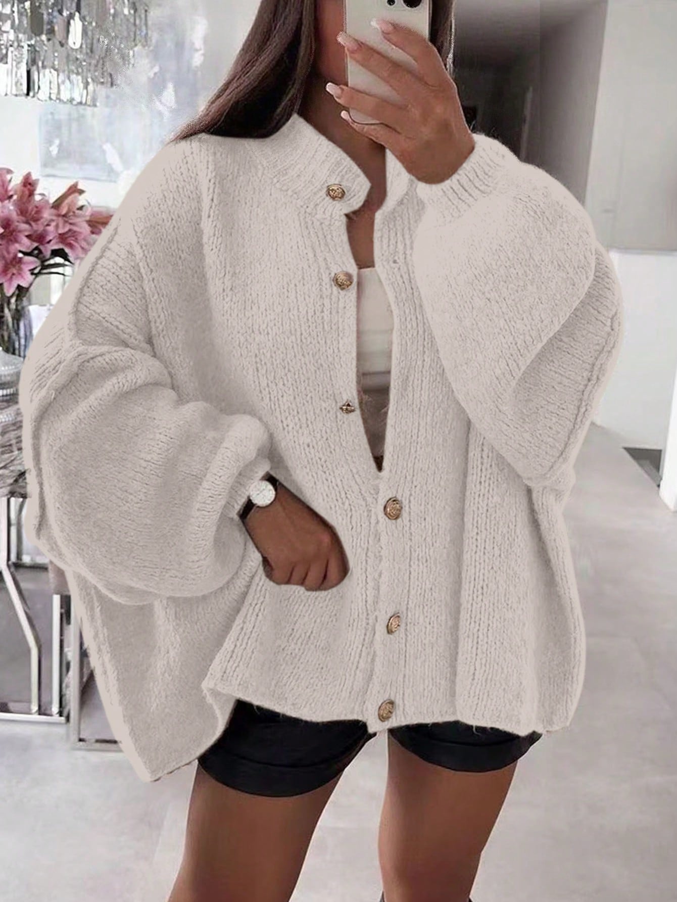 Women's Autumn/Winter Sweater, Fashion New Style - Minimalist Loose Fit Knit Cardigan