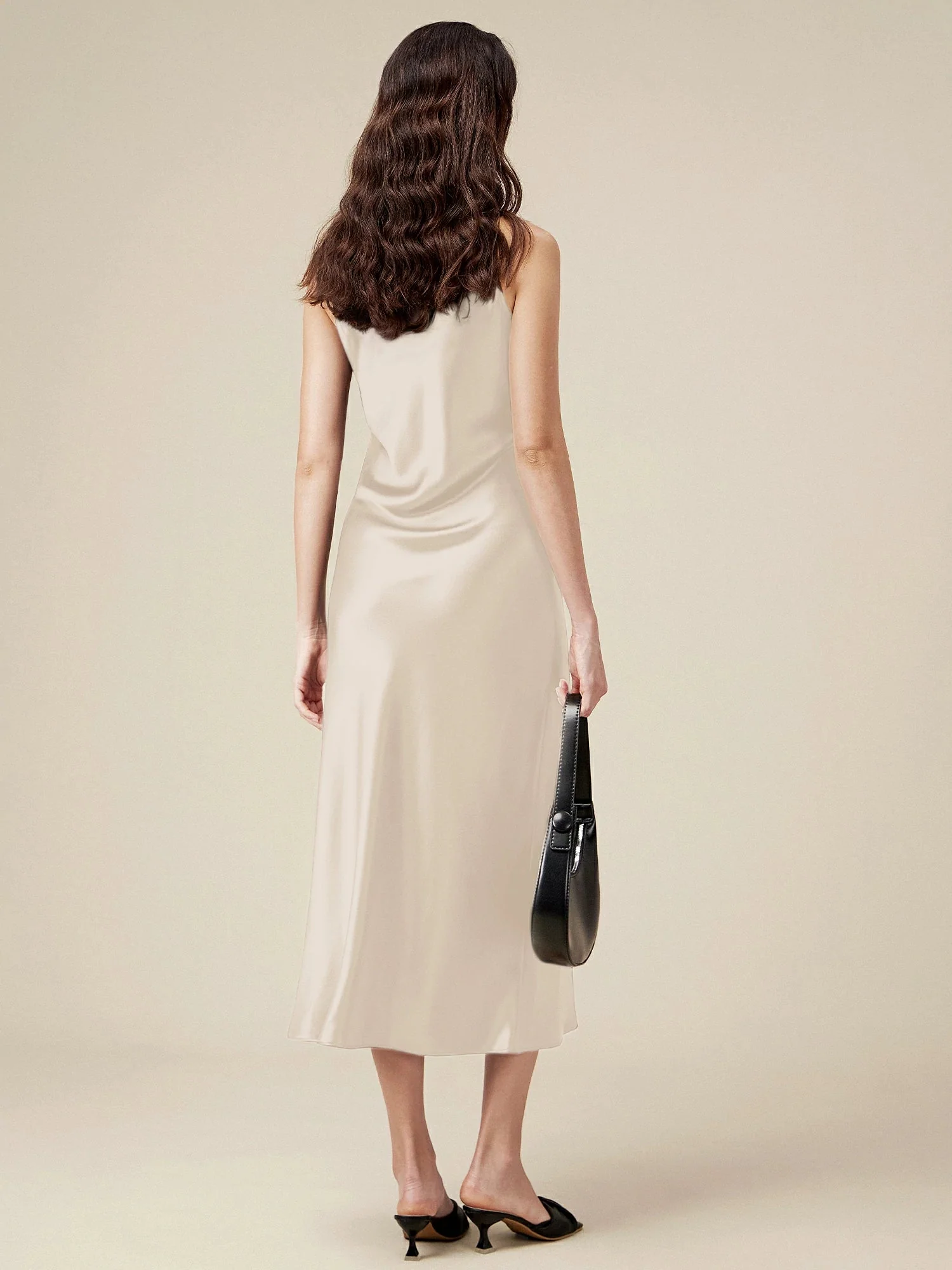 Acetate Sleeveless Long Dresses