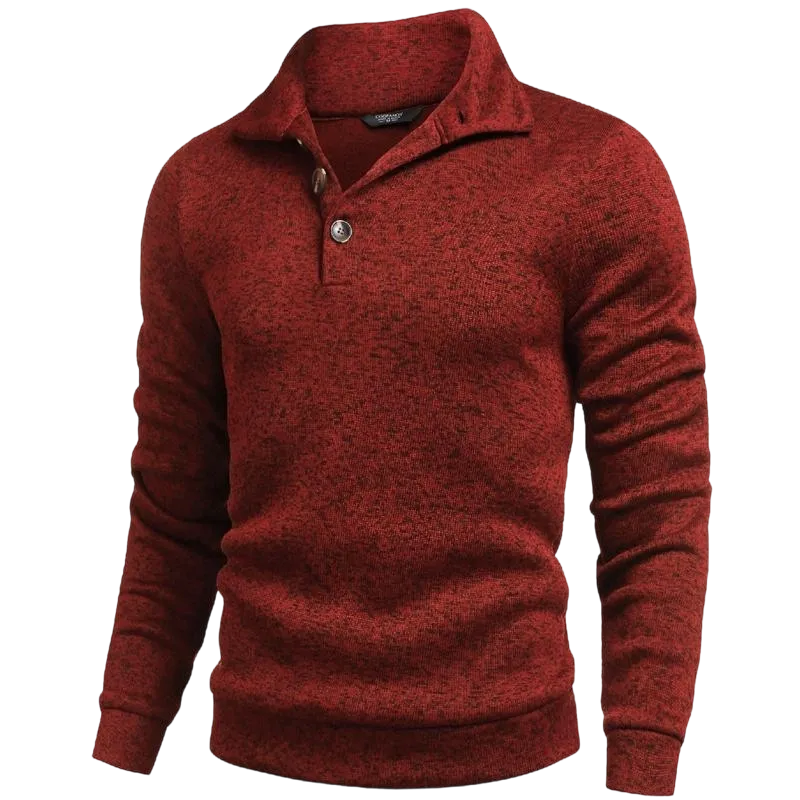 Men's Fitted Long Sleeve Turtleneck Pullover Sweater