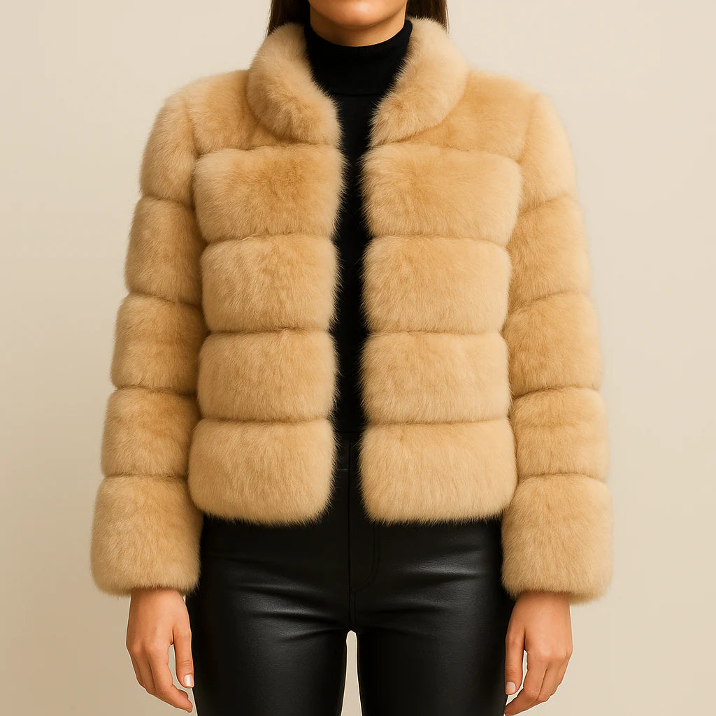 Royal Plush Stand-Collar Jacket