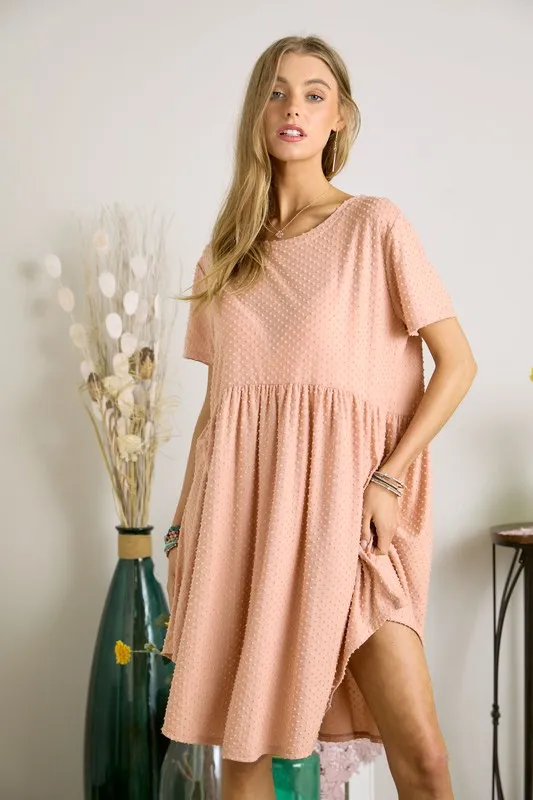 Swiss Dot Babydoll Dress