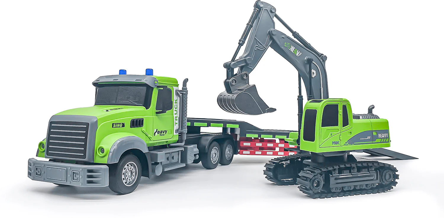 Remote-Control Scooper Truck with Flatbed