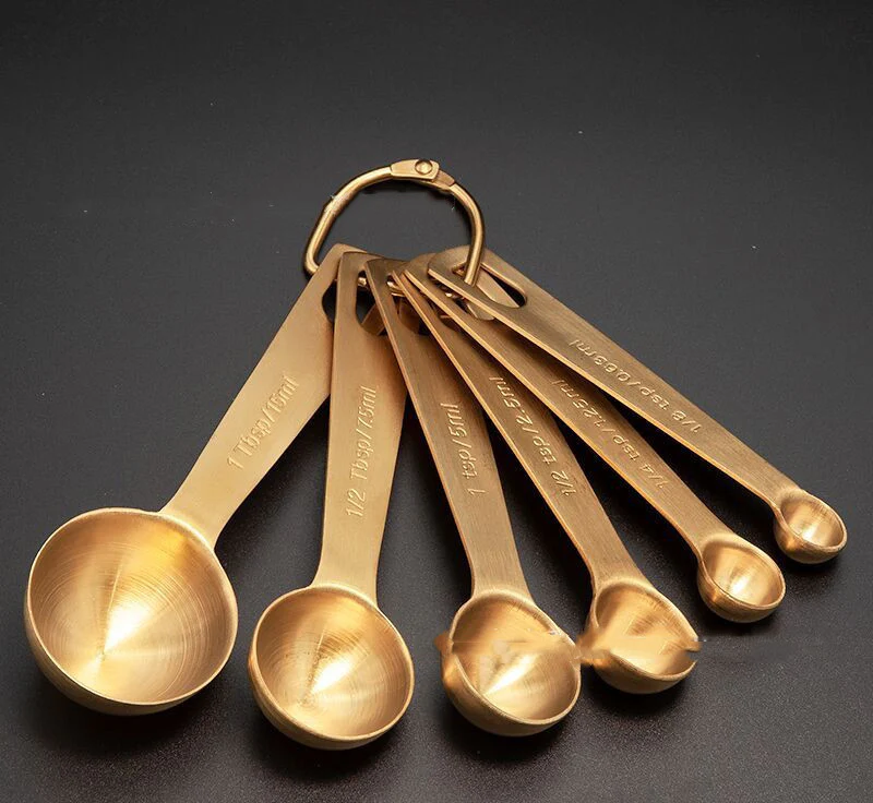 Measuring Spoon Set-Copper-Brass-Silver