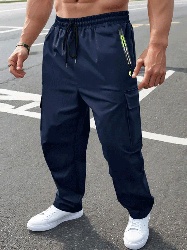Men’s Casual Cargo Jogger Pants – Comfortable Sporty Trousers for Everyday Wear