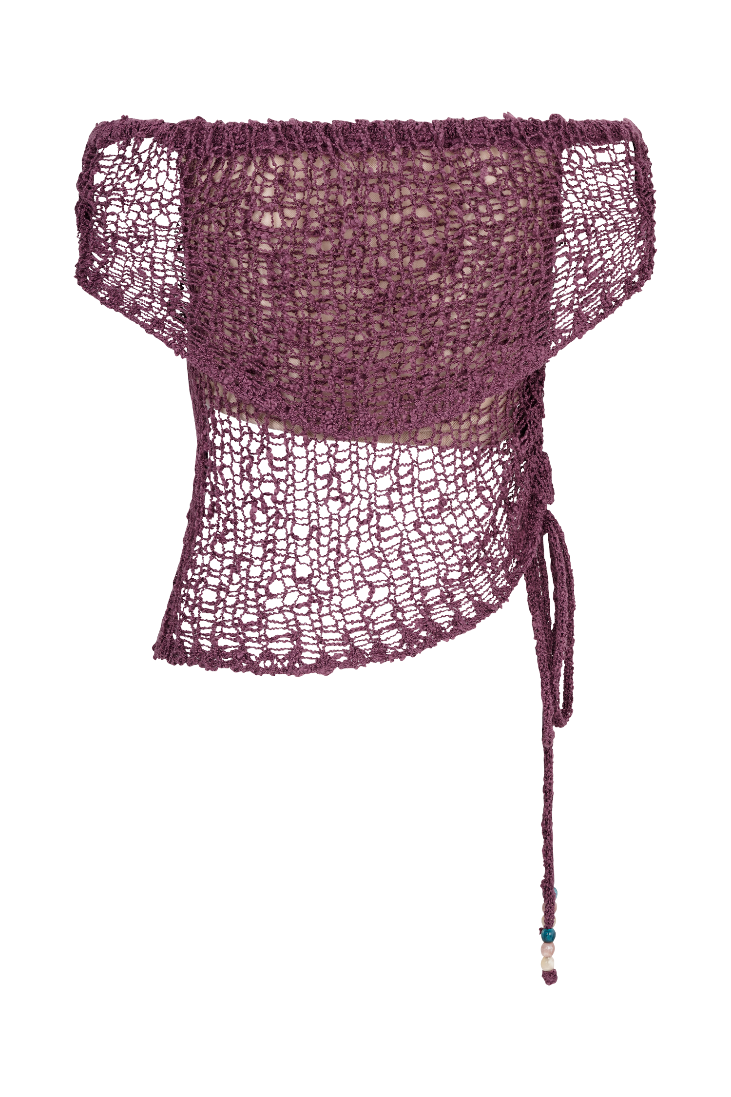 Mauve Off Shoulder Knit Top