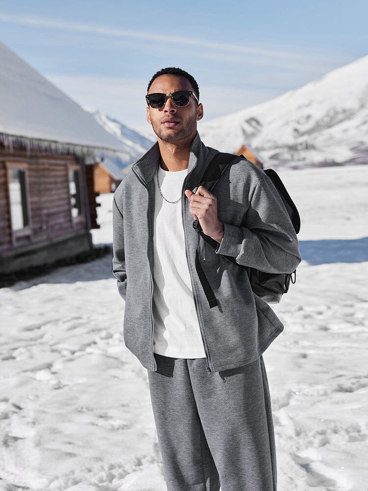 Athleisure Regular Fit Jacket Set