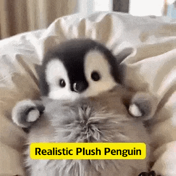 Realistic Plush Penguin