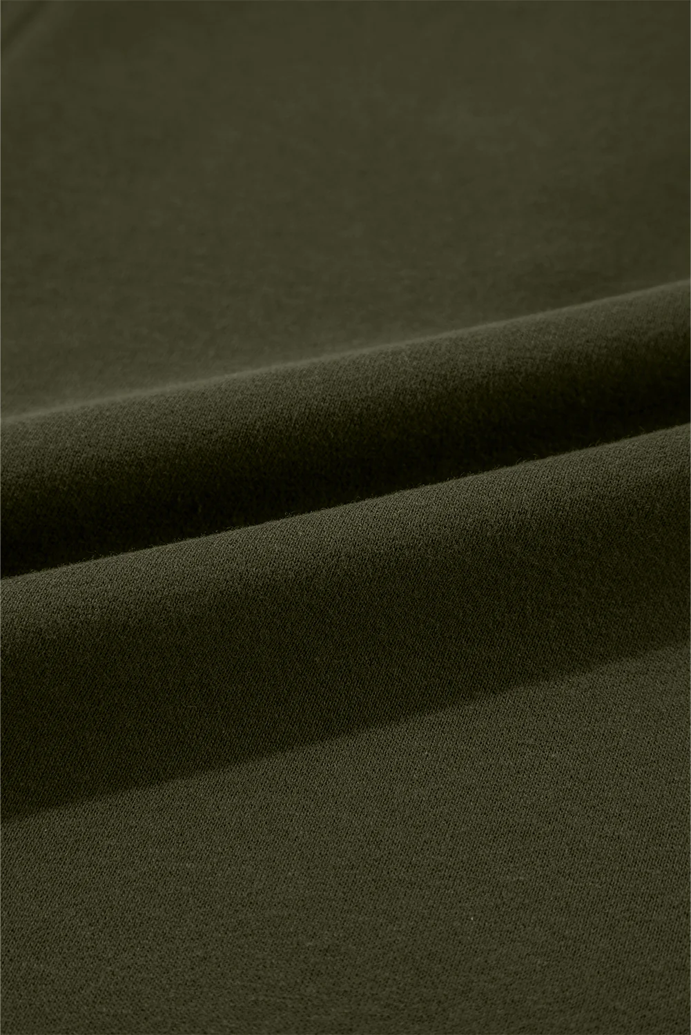 Jungle Zipped Neck Pullover Drop Shoulder Sweatshirt