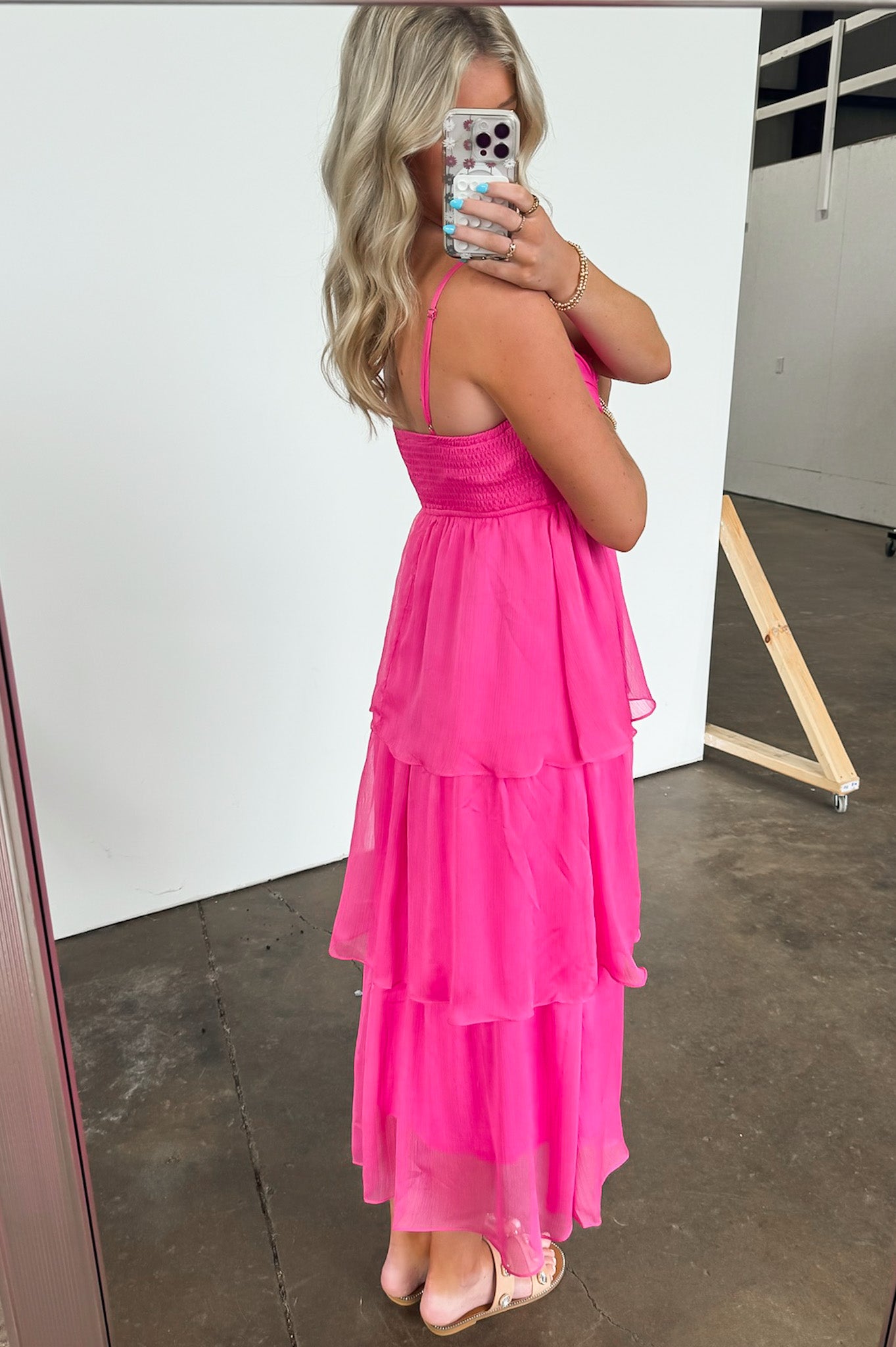 Blissfully Darling Tiered Floral Ruffle Dress