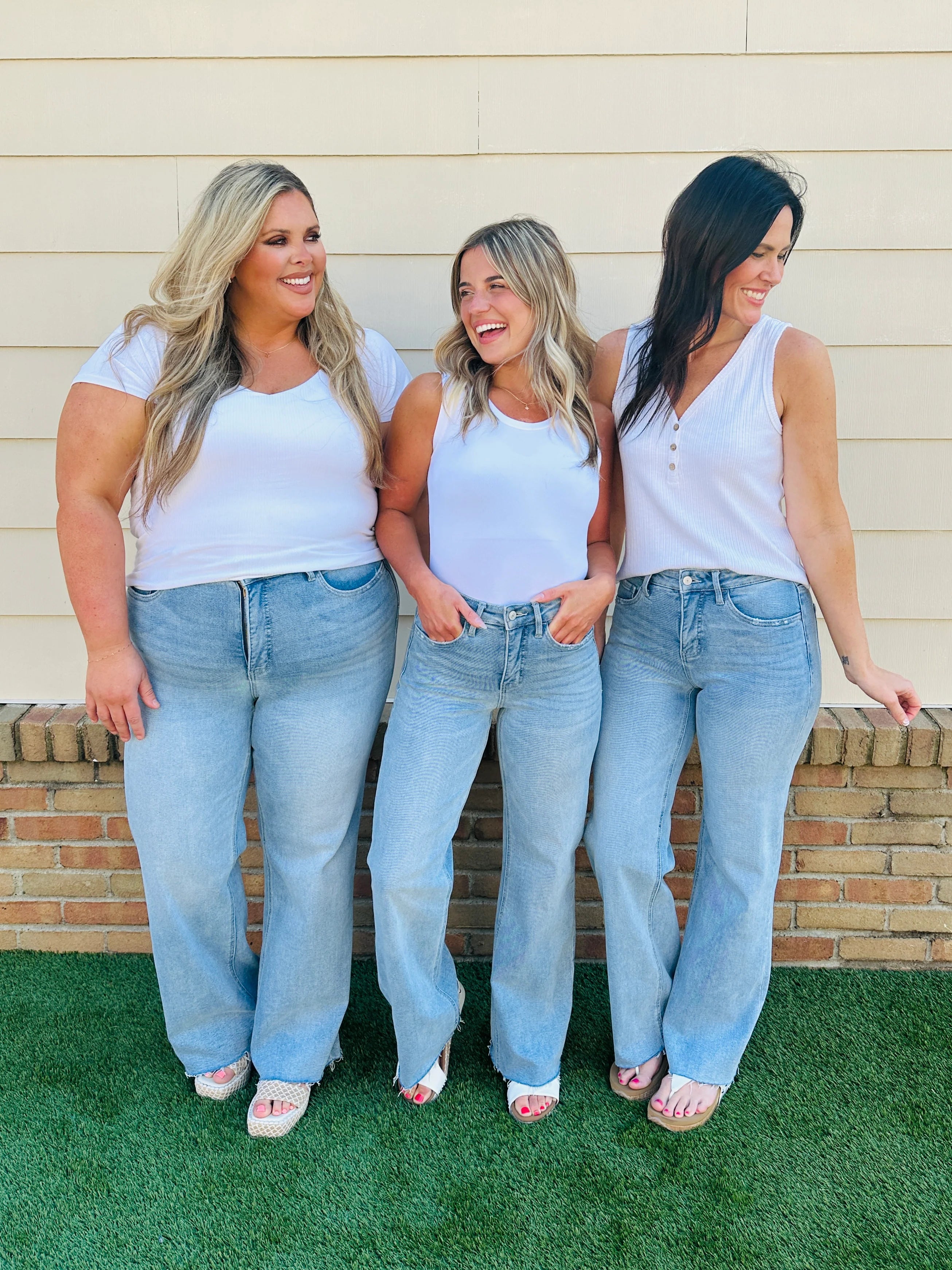 Wear Everywhere Wide Leg Tummy Control Jeans