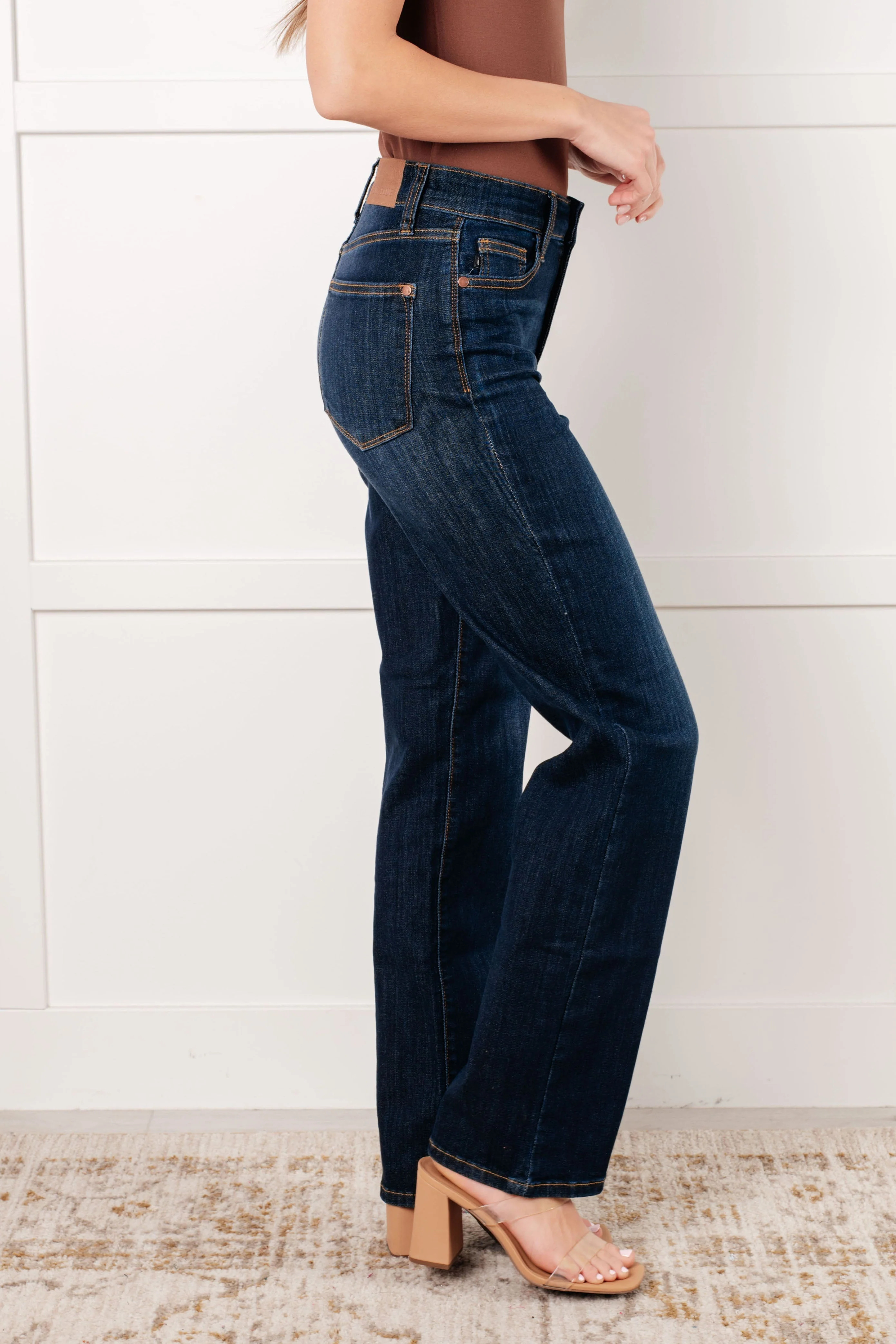 High Rise Classic Straight Jeans