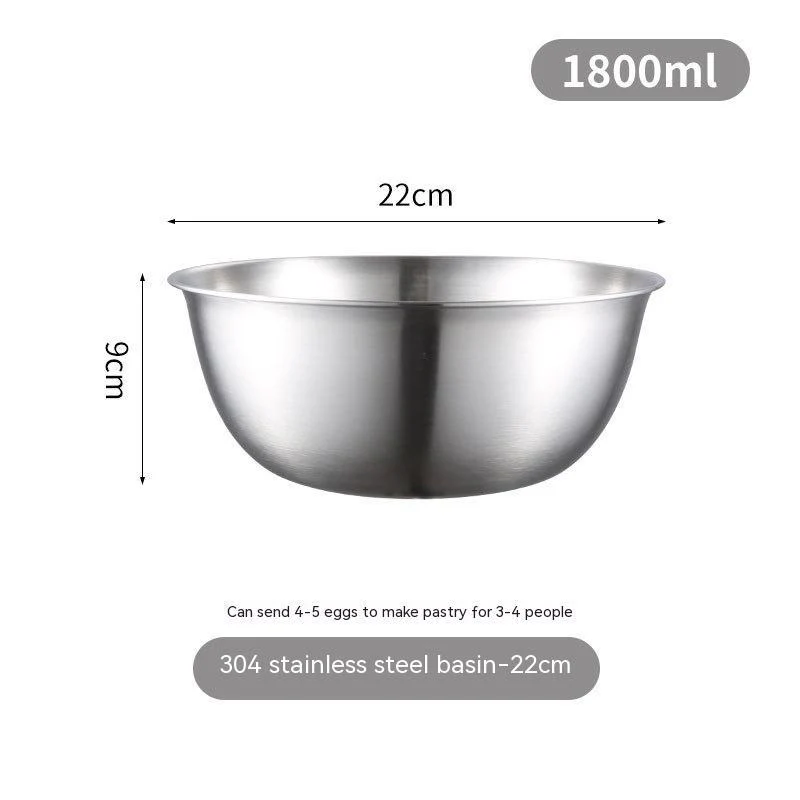 Stainless Steel Mixing Bowl & Mesh Sieve