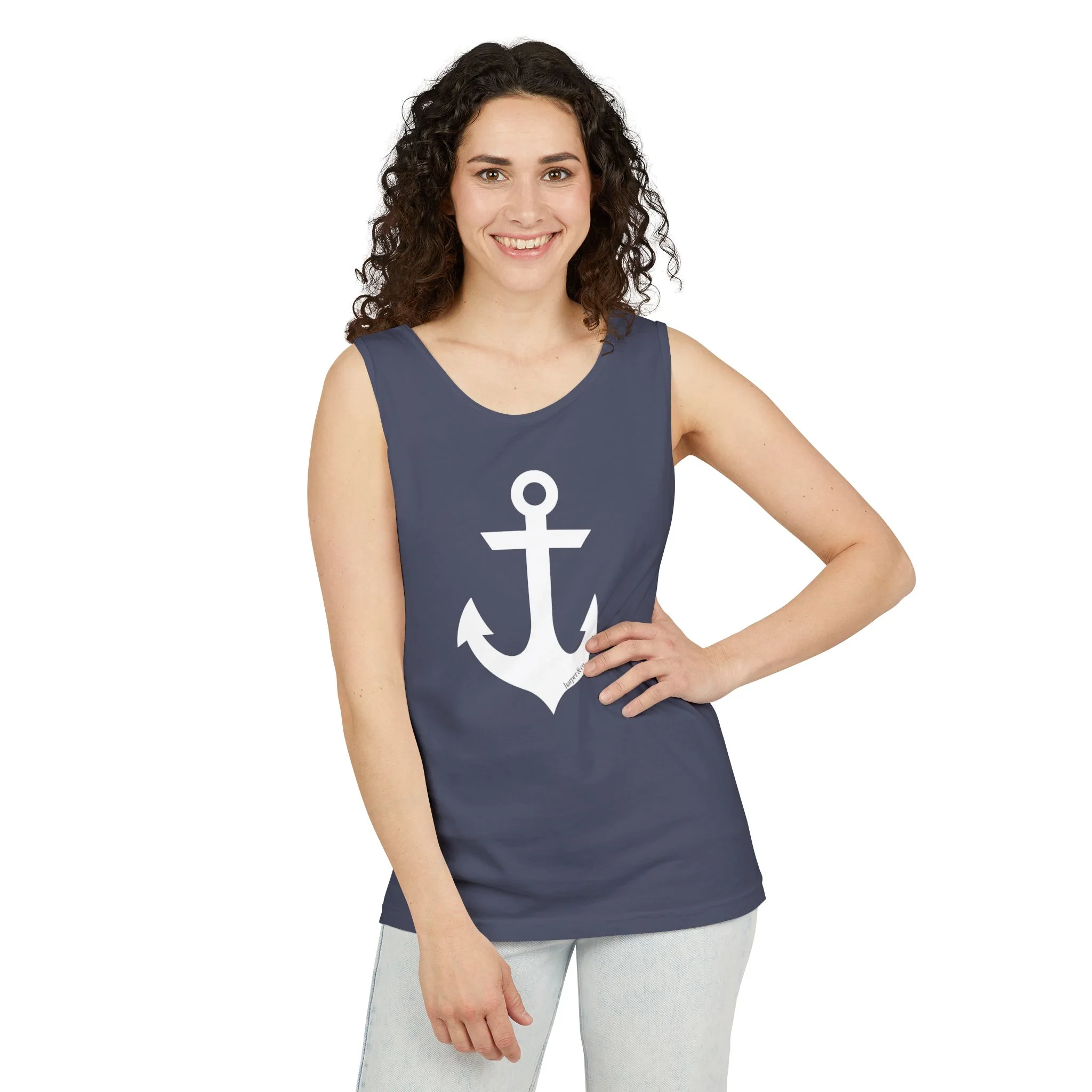 Anchors Aweigh Comfort Colors Unisex Garment-Dyed Tank Top Multiple Colors
