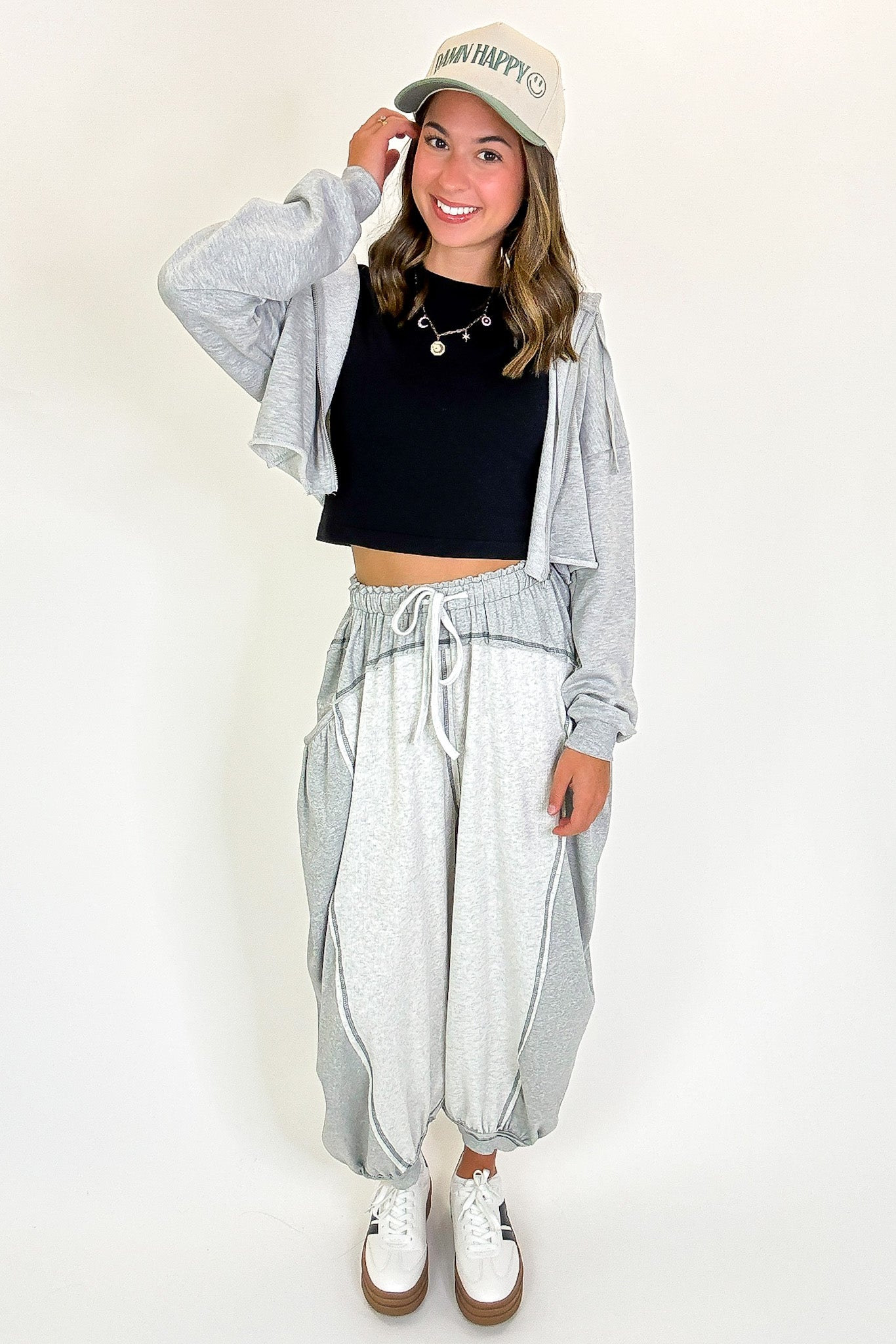 Contrast Ease Flowy Lounge Pants