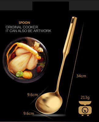 Golden Kitchen Utensil Set