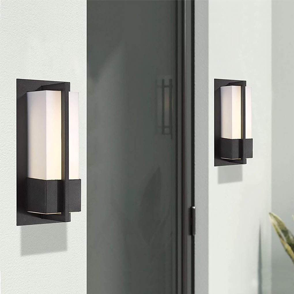 Minimalist Outdoor Waterproof Warm Light LED Corridor Exterior Wall Lamp