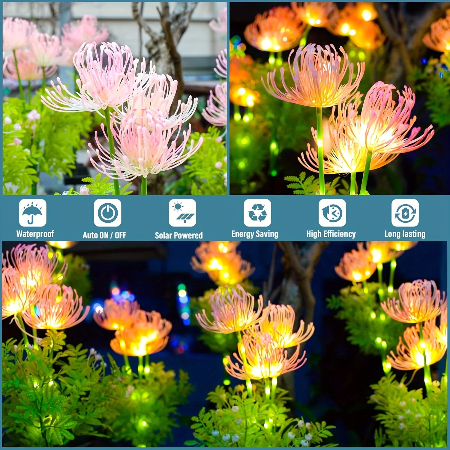 Waterproof Solar Lycoris Radiata Stake Lights