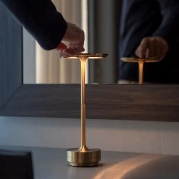 Ecolume Wireless Table Lamp - Dimmable & Rechargeable Waterproof Desk Light