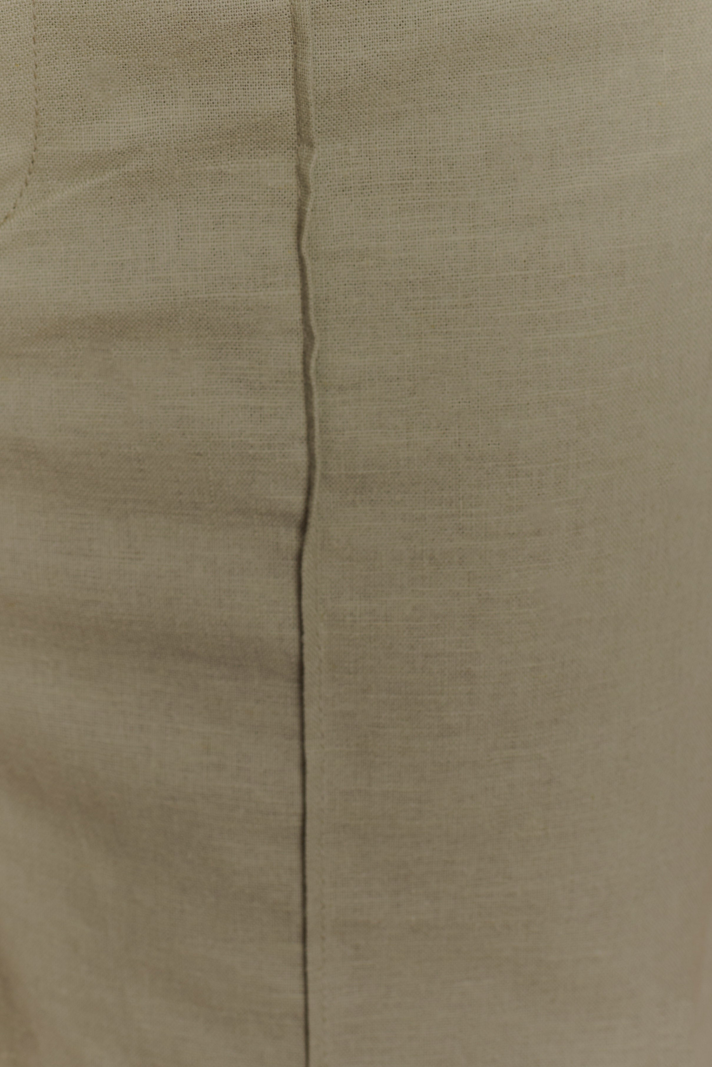 Basil Linen Straight Leg Pant