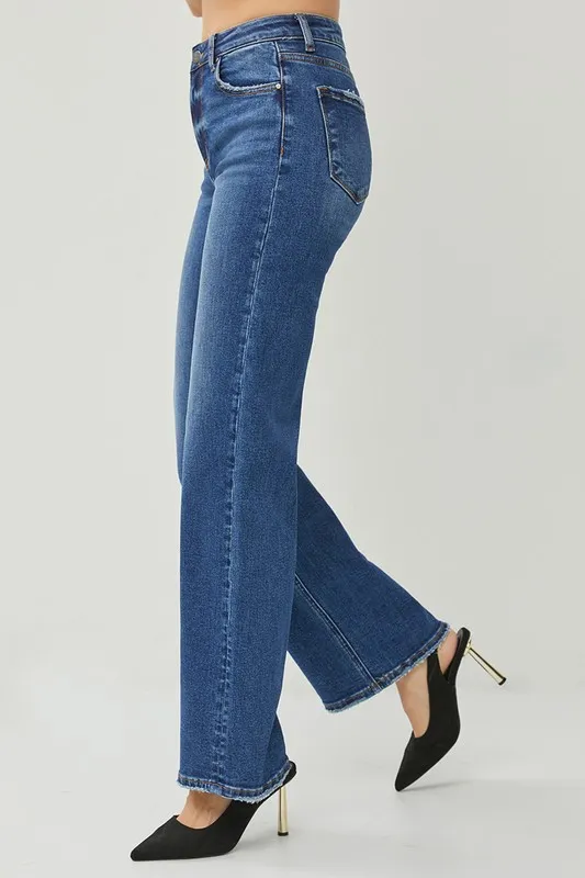 High Rise Straight Jeans