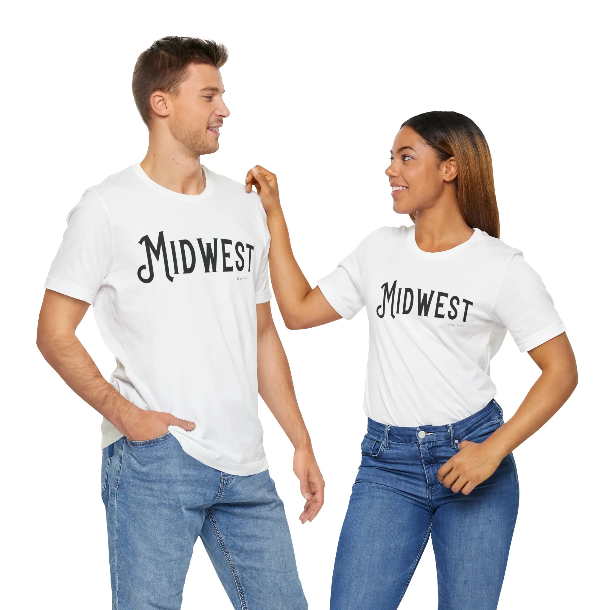 Midwest Unisex Jersey Tee - Casual Soft Cotton Short Sleeve Shirt