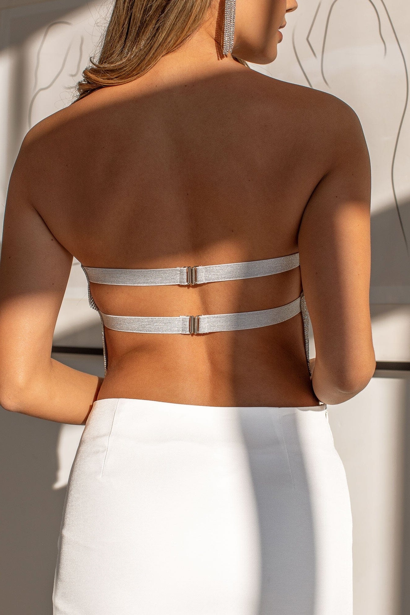 Signature Mesh Cropped Top