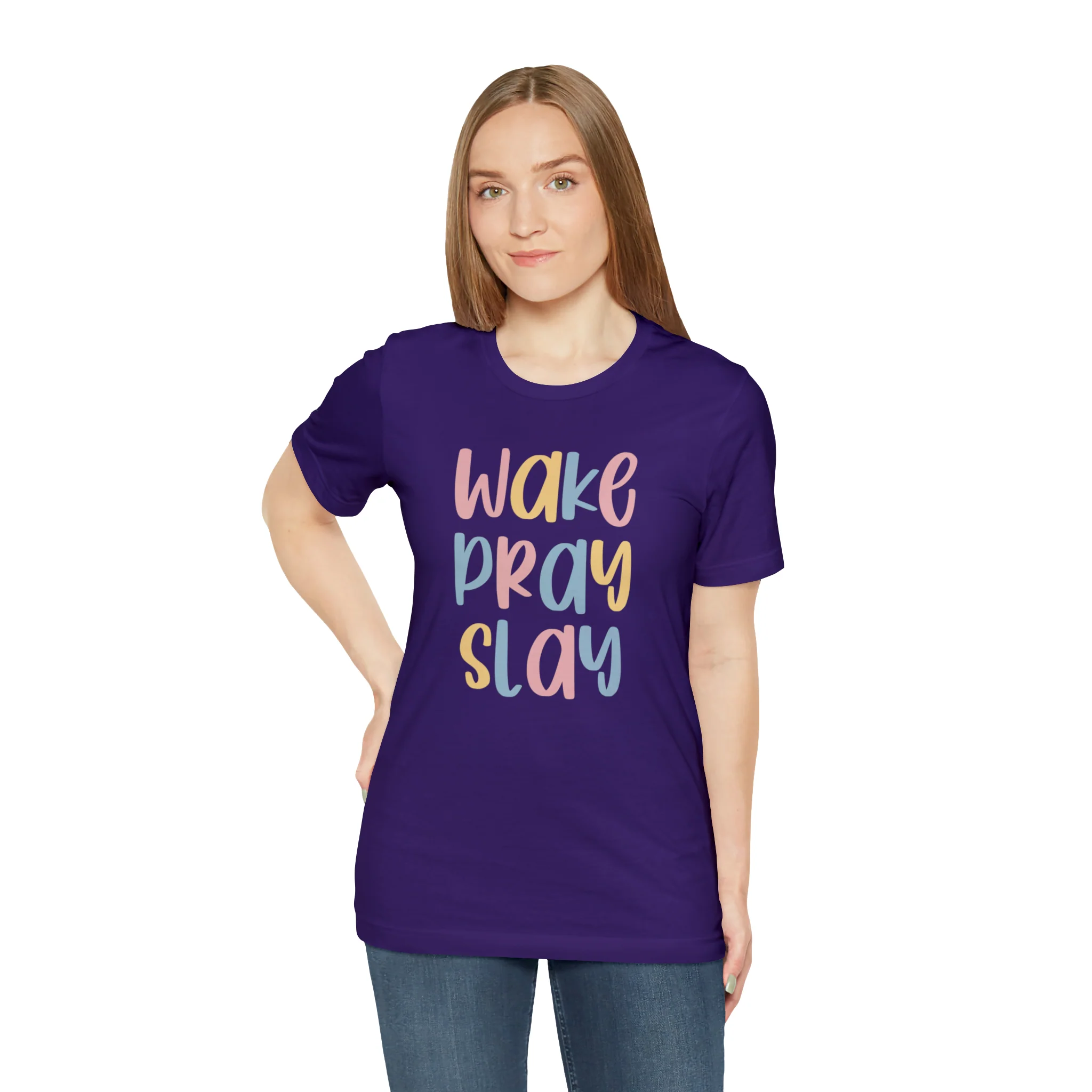 Wake Pray Slay Unisex Jersey Short Sleeve Tee