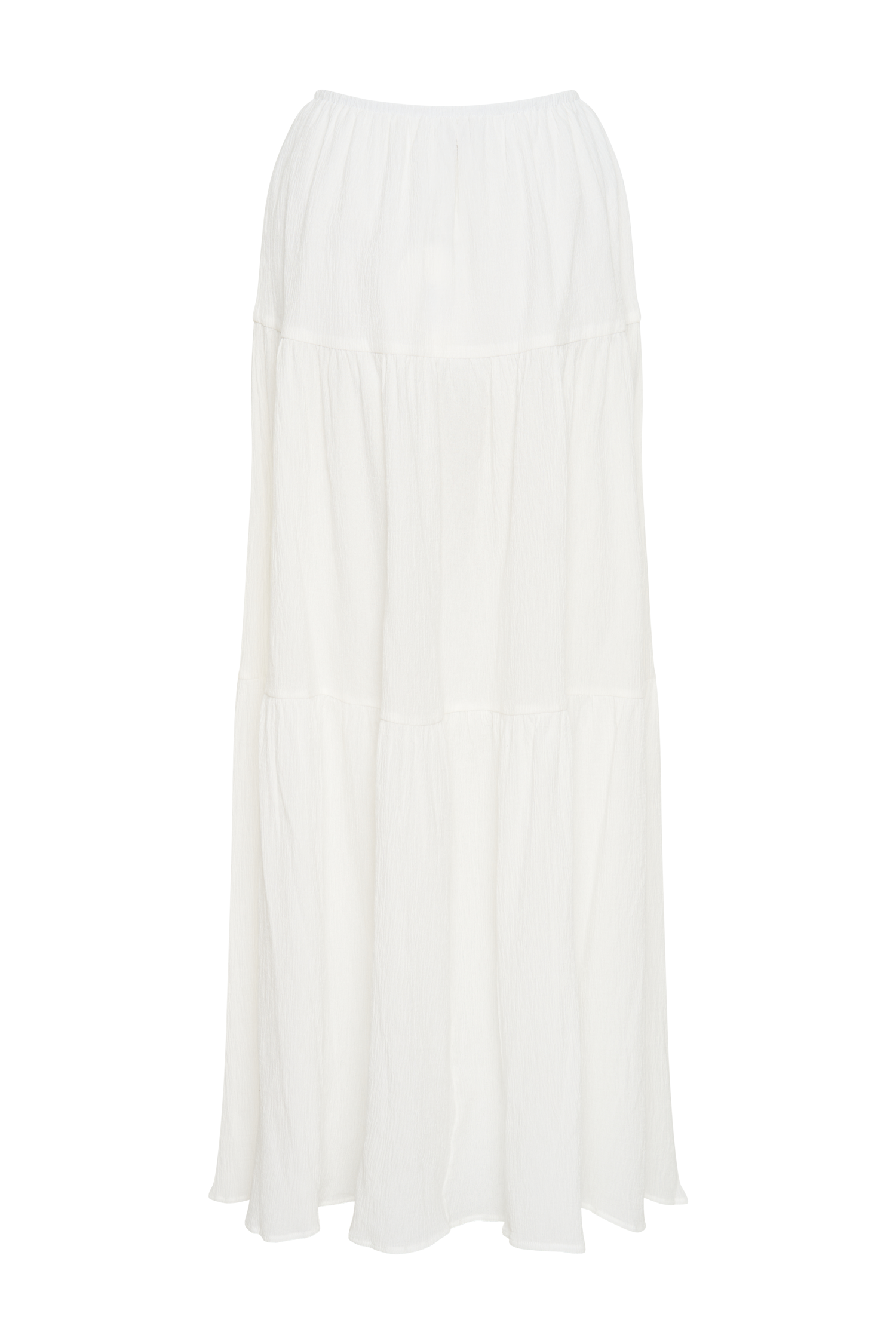 White Cotton Maxi Skirt