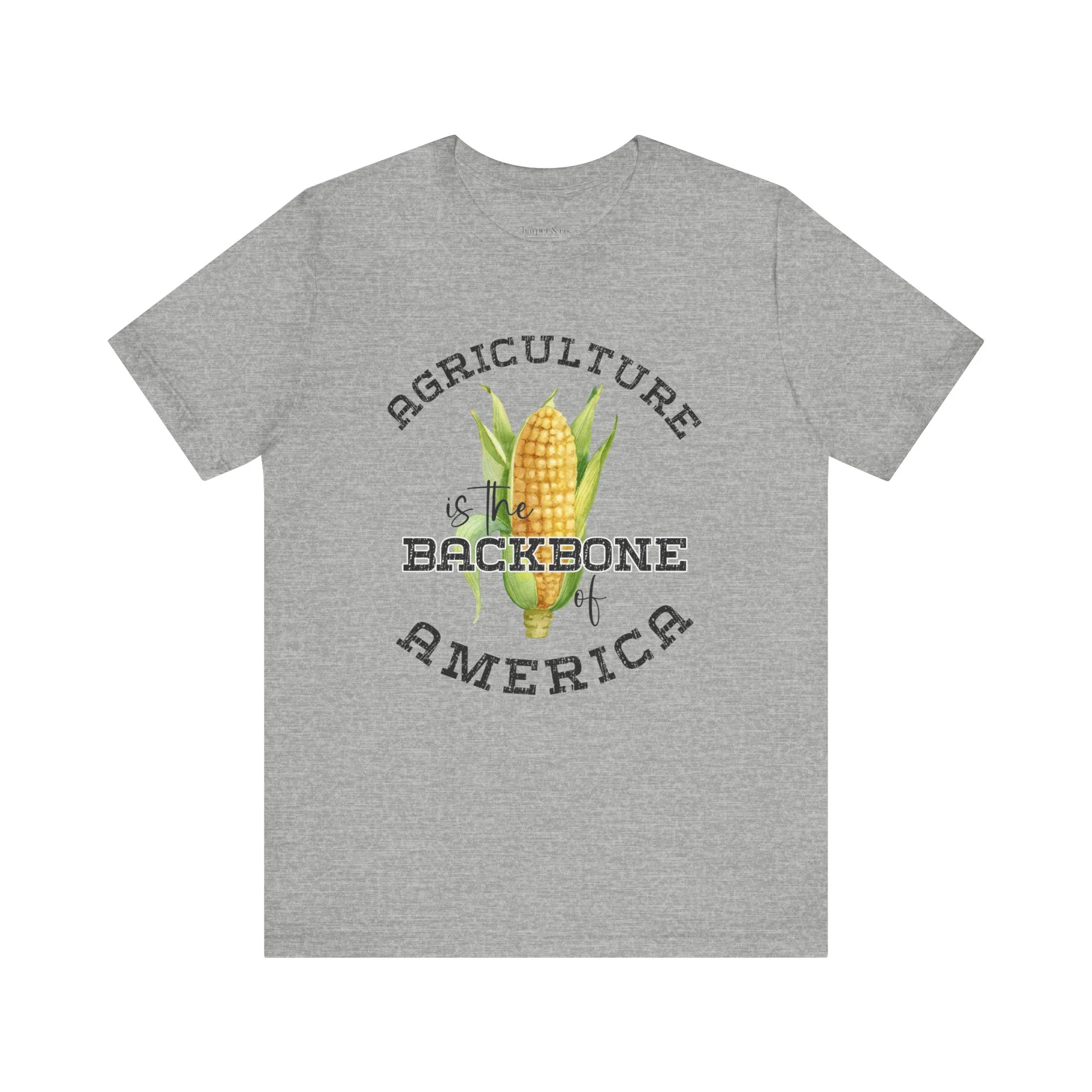 Agriculture is the Backbone Bella Canvas Jersey Short Sleeve Tee - Multiple Colors