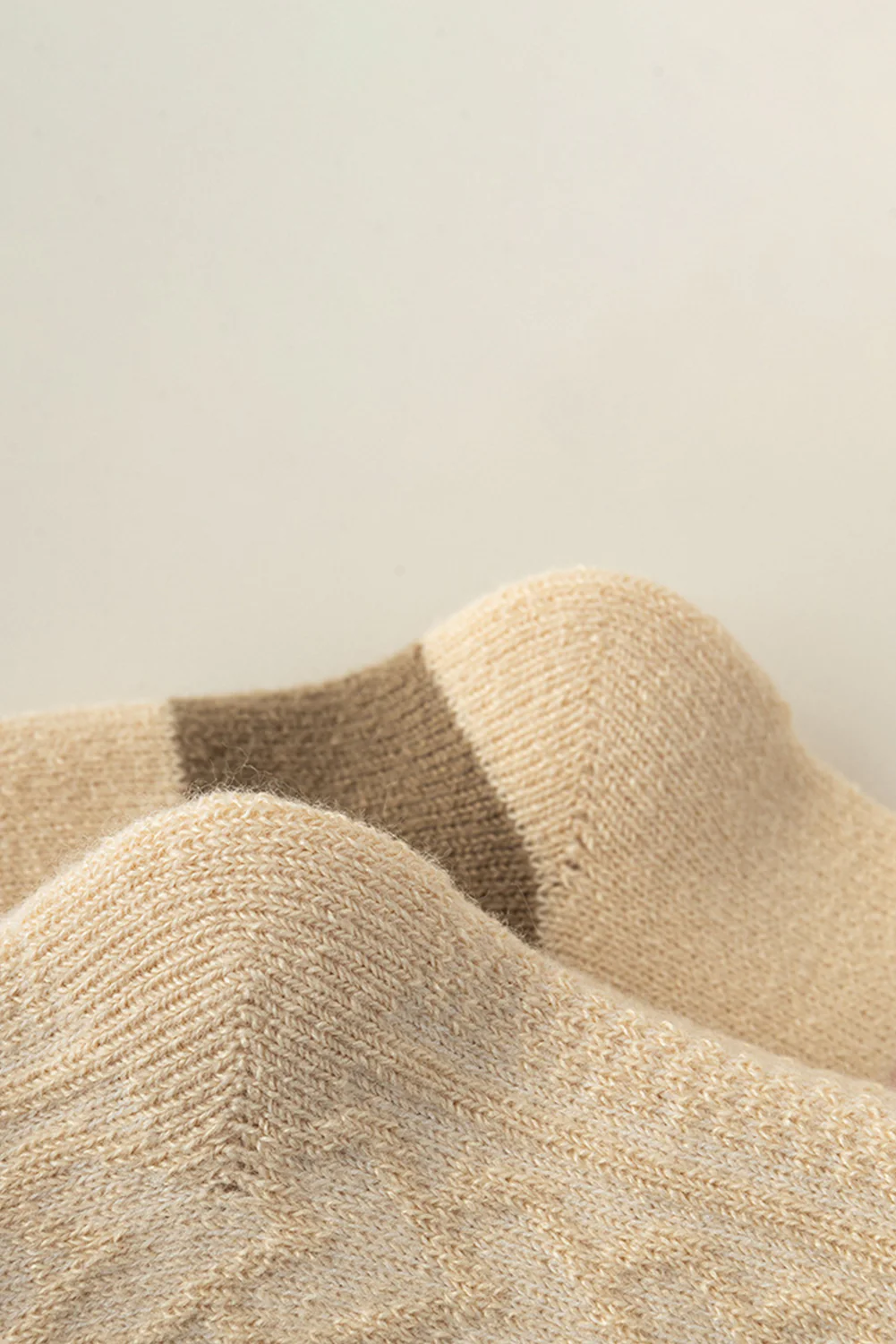 Sage Green Checkered Bowknot Printed Thermal Mid Calf Socks