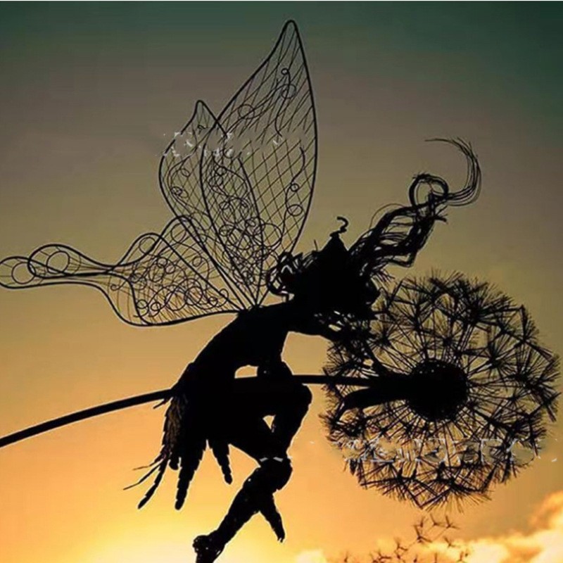 3D Flower Fairy Dancing with Dandelion Garden