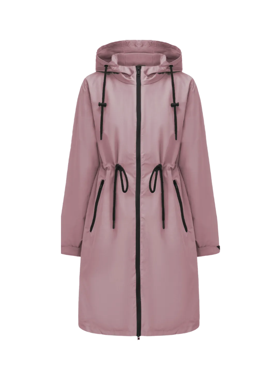 Long Line Waterproof Raincoat With Warmer brushed lining