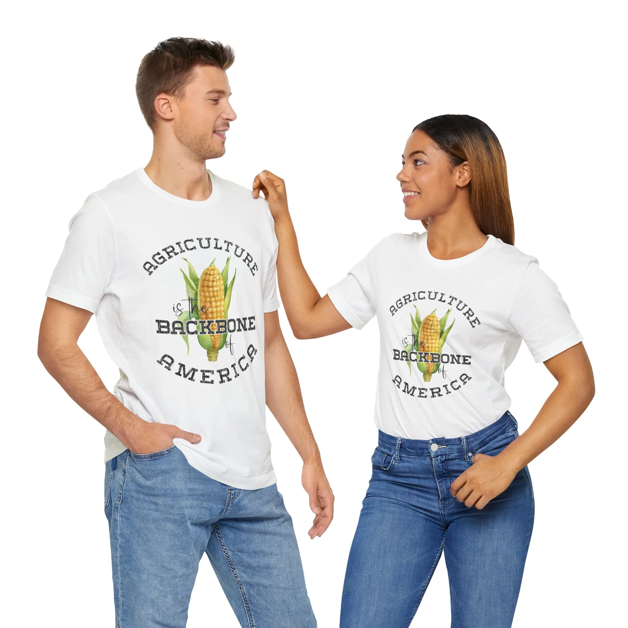 Agriculture is the Backbone Bella Canvas Jersey Short Sleeve Tee - Multiple Colors