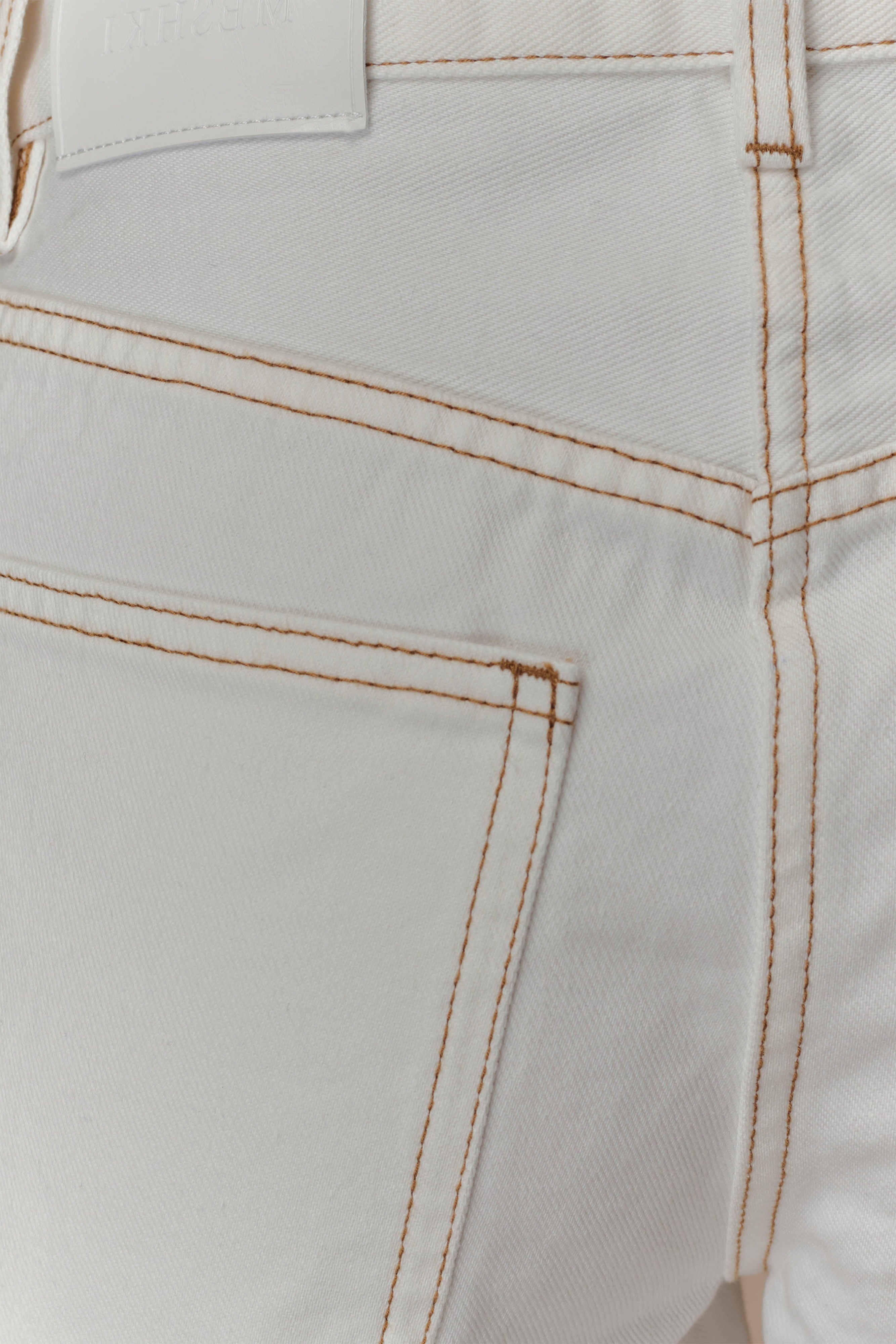 White Mid Rise Denim Jeans